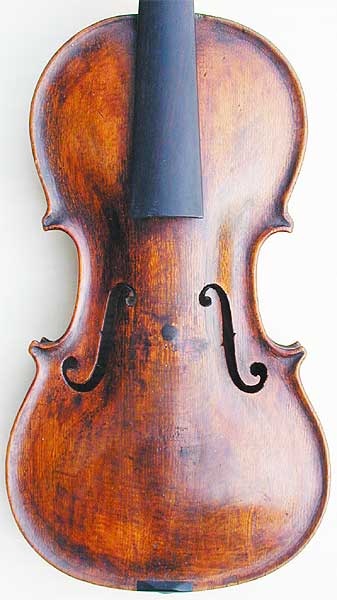 Lion Head Baroque Violin, table