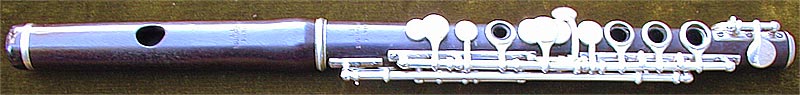 Early Musical Instruments, antique rosewood Piccolo by Louis Lot