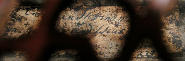 Lute by Johann Christian Hoffmann, label