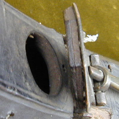 Italian Tenor Cornetto - Zink, late 1500s, key detail