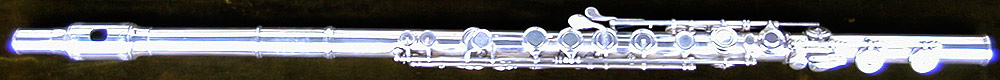 Early Musical Instruments, antique silver Flute by Rudall, Rose & Carte