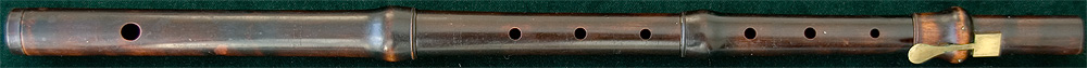 Early Musical Instruments, antique boxwood Flute by Valentine Metzler