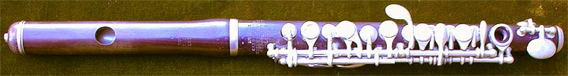 Early Musical Instruments, antique rosewood Piccolo by Rudall & Carte