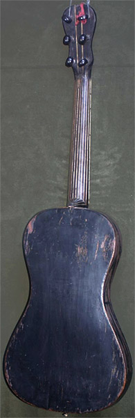 Early Musical Instruments part of the Bruderlin Collection, antique Romantic Guitar by Fabricatore 1800