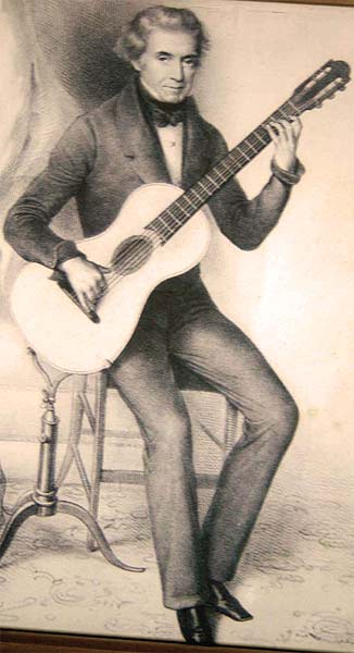 Early Musical Instruments part of the Bruderlin Collection, antique Romantic Guitar by Etienne Laprevotte 1844
