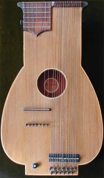 Early Musical Instruments, antique St�ssel-Ba�laute, Bass Lute by St�ssel