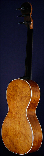 Early Musical Instruments part of the Bruderlin Collection, antique Romantic Guitar by Mougeot around 1840