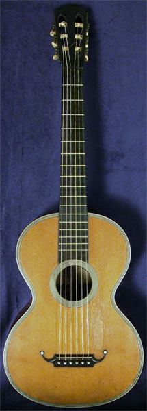 Early Musical Instruments part of the Bruderlin Collection, antique Romantic Guitar by Jh. Gerard around 1850