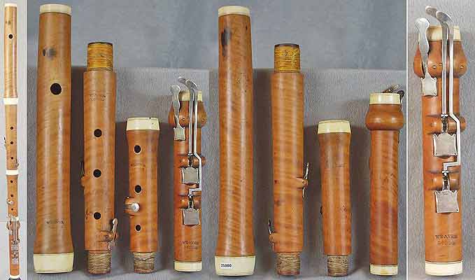 Early Musical Instruments, antique boxwood Flute by Weaver