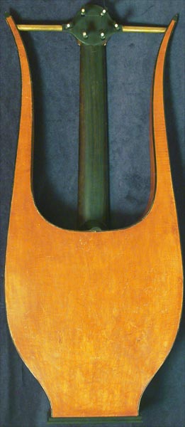 Early Musical Instruments part of the Bruderlin Collection, antique Romantic Guitar by Gennaro Fabricatore dated 1828
