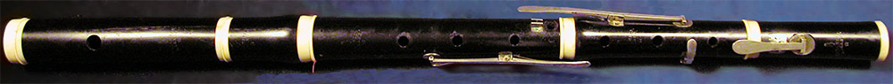 Early Musical Instruments, antique ebony Flute by Felchlin